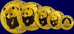 China Mint Panda Gold Coins