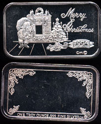 CCM-1996 Merry Christmas Silver Bar