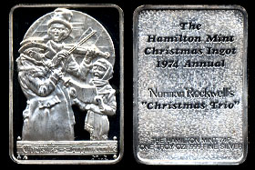 HAM-94 The Hamilton Mint 1974 Christmas Ingot #2
