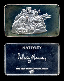 MEM-32 Nativity Silver Artbar