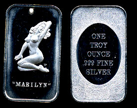 WWM-111 Marilyn Monroe Silver Bar