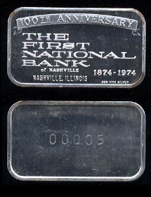 COL-21 Serial#005 The First National Bank of Nashville, Illinois