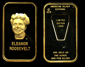 AS-2G Eleanor Roosevelt G/P Silver artbar