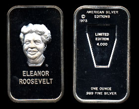 AS-2 Eleanor Roosevelt  Silver Artbar
