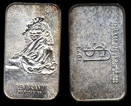 Coin-7A  Rembrandt Silver Artbar