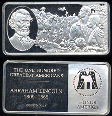 FM-Lincoln Abraham Lincoln Silver Artbar