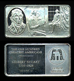 FM-STUART Gilbert Stuart Sterling Silver Artbar