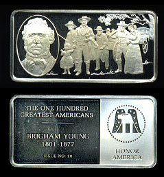 FM-YOUNG Brigham Young Sterling Silver Artbar
