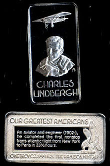 HAM-589 Charles Lindbergh Silver Artbar