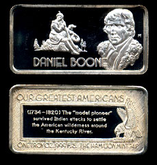 HAM-596 Daniel Boone Silver Artbar