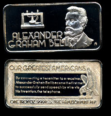 HAM-601 Alexander Graham Bell Silver Artbar