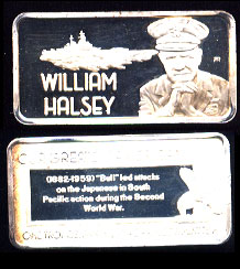 HAM-603 William Halsey Silver Artbar