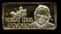 HAM-604G Robert Louis Stevenson Gold-Plated Silver Bar