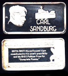 HAM-606 Carl Sandburg Silver Artbar