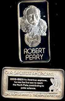 HAM-610 Robert Peary Silver Artbar