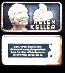 HAM-623 Helen Keller (Mishandled) Silver Artbar