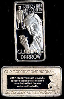 HAM-625 Clarence Darrow Silver Artbar