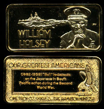 HAM-603G William Halsey Gold-Plated Silver Bar