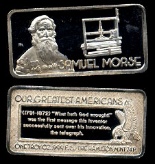 HAM-595 Samuel Morse Silver Artbar