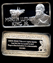 HAM-609 Martin Luther King, Jr. Silver Artbar