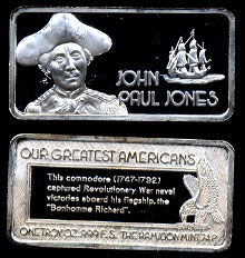 HAM-613 John Paul Jones Silver Artbar