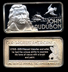 HAM-622 John Audubon Silver Artbar