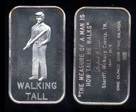 WWM-13  Walking Tall, Buford Pusser Silver Artbar