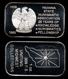 ST-54 (1983) Indiana State Numismatic Association