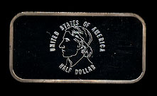 WM-51 Daniel Boone Half $ Silver Artbar