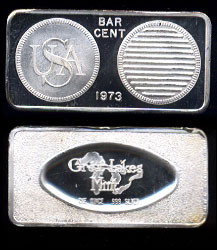GLM-9 Bar Cent Silver Bar