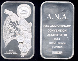 MAD-117 83rd Anniversary Convention of the A.N.A. Silver Artbar