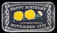 CEM-2EN November 1973 Chrysanthemum Silver Artbar
