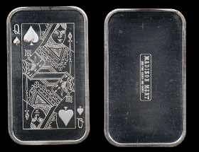 MAD-114 Queen of Spades Silver Bar