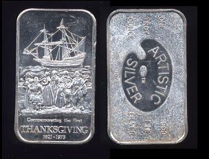 ART-1 Commemorating the First Thanksgiving Silver Bar