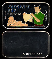 CEM-53EN (1975)  Enameled Father's Day Bar 