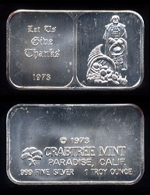  CT-4 (1973) "Let Us Give Thanks" Silver Artbar