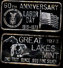 GLM-5 60th Anniversary of Labor Day 1973 Silver Artbar