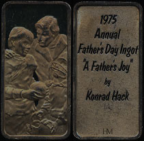 HAM-92 "A Father's Joy" SN: 1029 By Konrad Hack - 1975 Silver Artbar