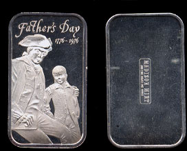 MAD-158 Father's Day 1976 Silver Bar