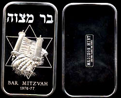 MAD-176 Bar Mitzvah 1976-77 Silver Artbar