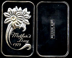 MAD-204V Mother's Day 1979 Silver Artbar