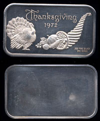 MAD-40 Thanksgiving 1972  Silver Artbar