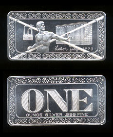 ONE-2C Labor Day 1973 - Cancelled Silver Artbar