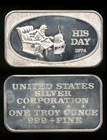 USSC-221 (1974) Father's Day 1974 Silver Artbar