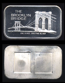 COL-16 (1973) The Brooklyn Bridge Silver Artbar