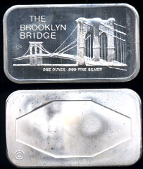 COL-16V  The Brooklyn Bridge Silver Artbar