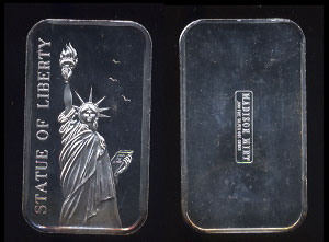 MAD-193 Statue of Liberty Silver Art bar