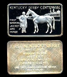 MEM-4 Kentucky Derby Cent.Silver Bar