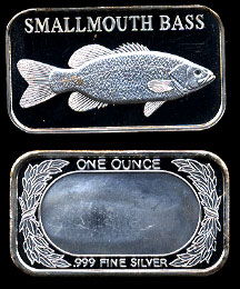 ST-224 Smallmouth Bass Silver Artbar