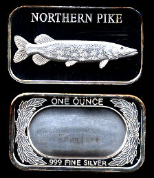 ST-227 Northern Pike Silver Artbar